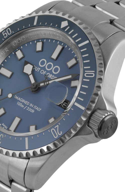 Out Of Order Casanova Bracelet Watch, 44mm In Blue Mediterraneo