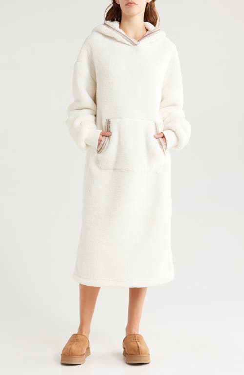 Ugg(r) Long Fleece Hoodie In Cream