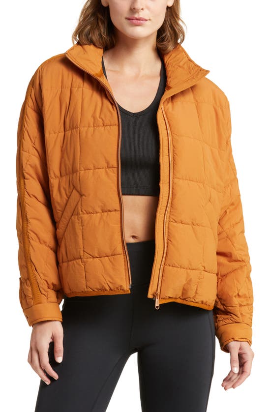 Fp Movement Pippa Packable Puffer Jacket In Toasted Coconut