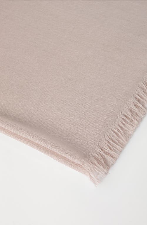 Shop Brunello Cucinelli Cashmere And Silk Scarf In Light Pink