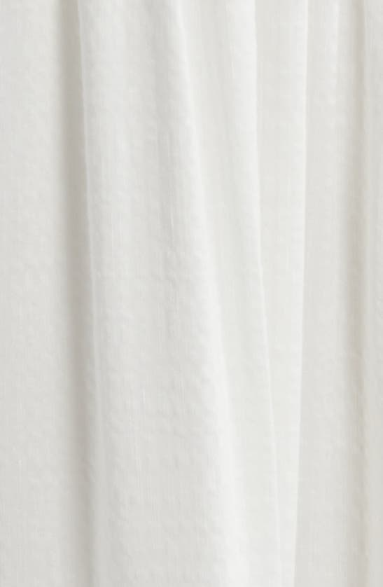 Shop Frame Lace Inset Handkerchief Hem Linen Blend Midi Dress In White