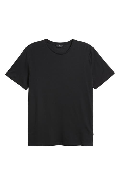 Shop 7 For All Mankind Cotton & Cashmere T-shirt In Black