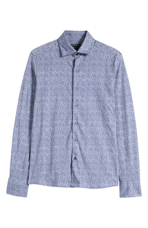 Shop Robert Barakett Ezra Button-up Shirt In Blue