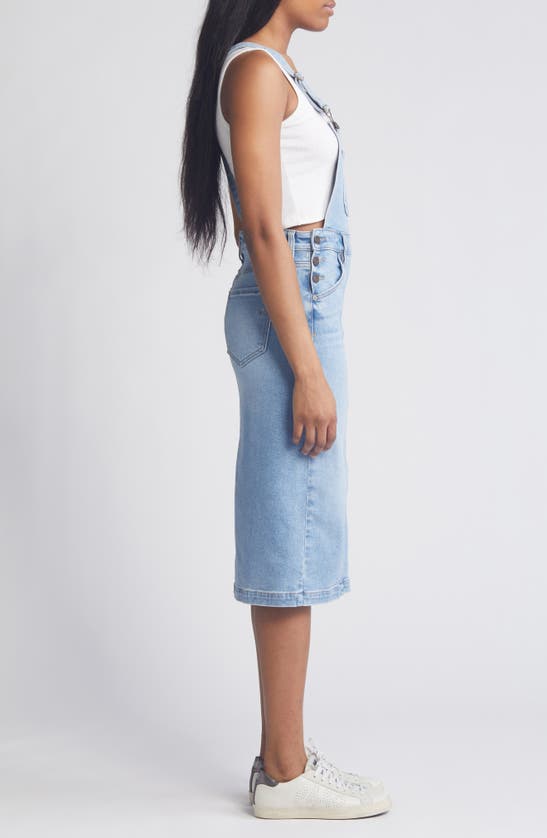 Shop Hidden Jeans Midi Denim Skirtall In Medium Wash