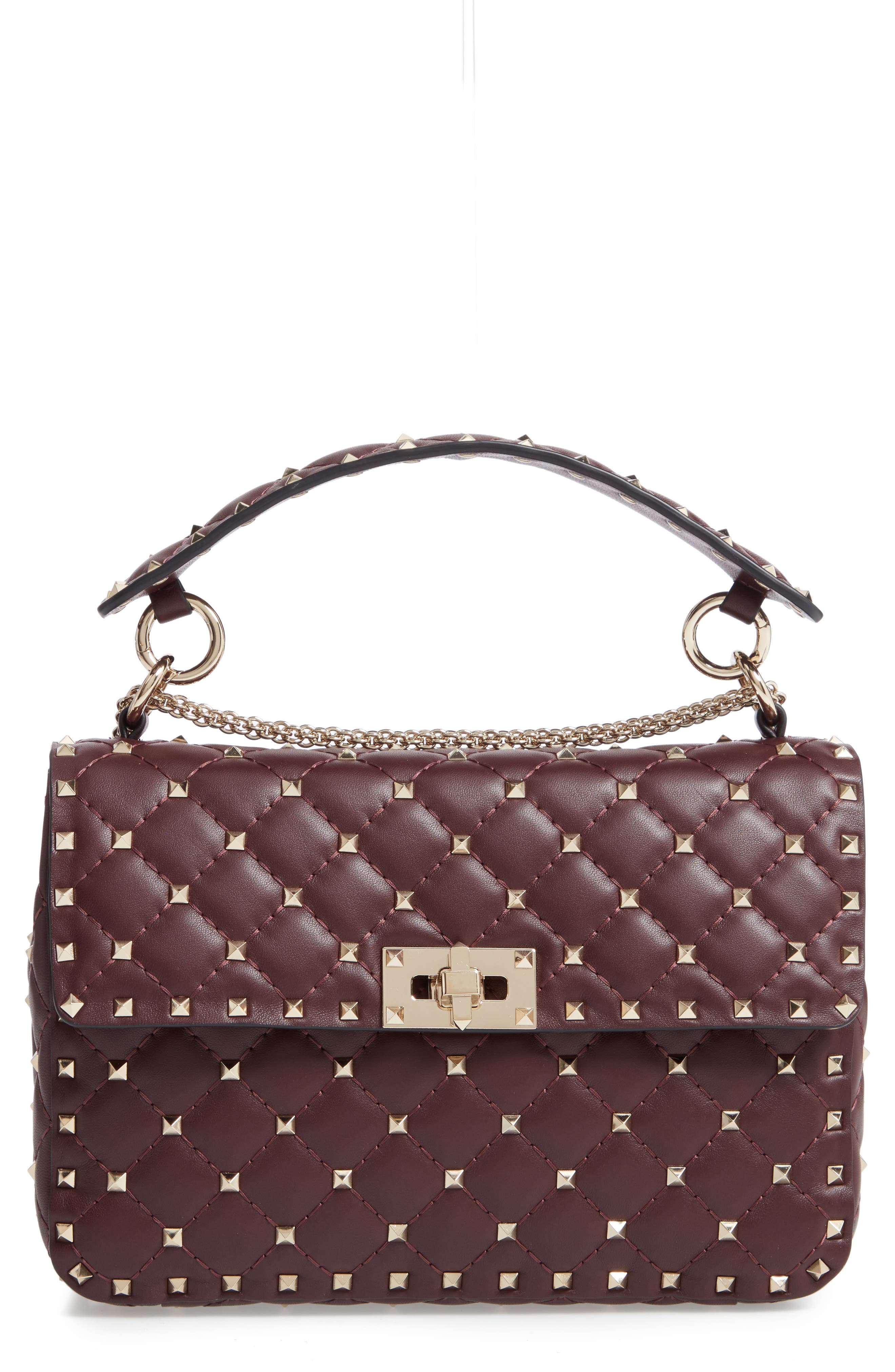 valentino rockstud quilted bag