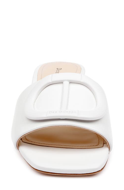 Shop Dee Ocleppo Dizzy Slide Sandal In White Leather