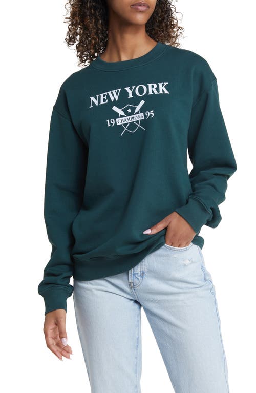 New York Rowing Graphic Sweatshirt in Washed Ponderosa Pine