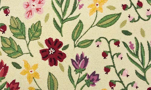 R16 Home Luna Spring Garden Doormat In Beige Multi