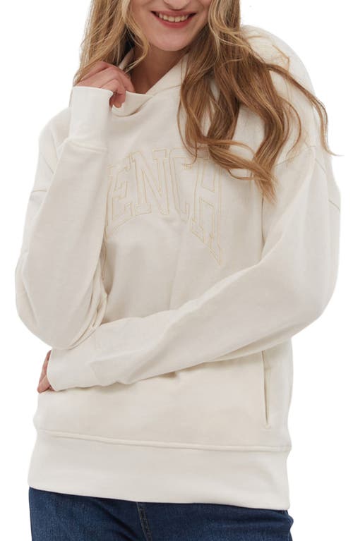 Shop Bench . Dulcie Logo Cotton Blend Hoodie In Winter White