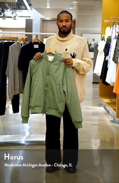 OFF-WHITE Vintage Bomber Jacket in Hedge Green