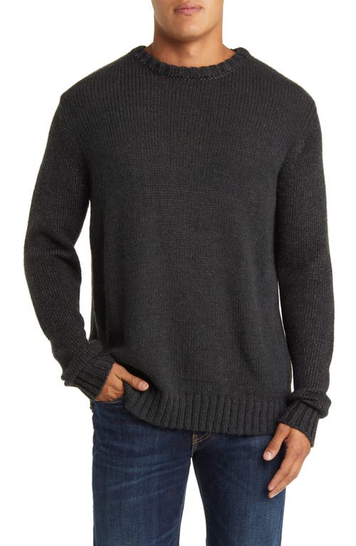 The Avalanche Rib Knit Crewneck Sweater in Charcoal