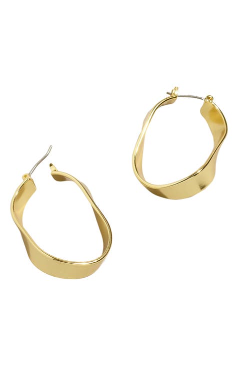 Madewell Goldtone Tangled Hoop Earrings, Best Price and Reviews