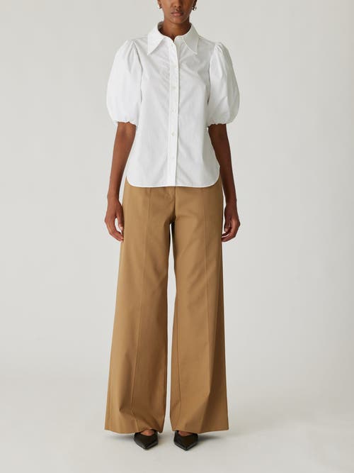 REBECCA TAYLOR REBECCA TAYLOR PUFF SLEEVE BUTTON DOWN SHIRT