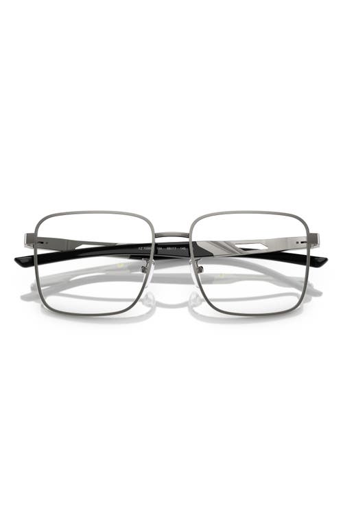 Scuderia Ferrari 56mm Square Optical Glasses In Gunmetal