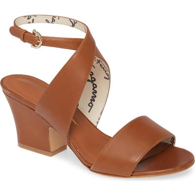 Salvatore Ferragamo Sheena Cross Strap Sandal B - Brown
