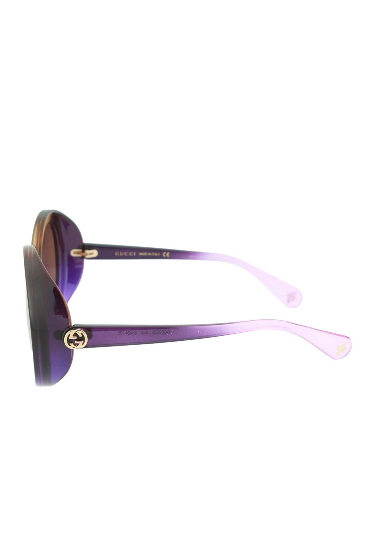 gucci 53mm round sunglasses