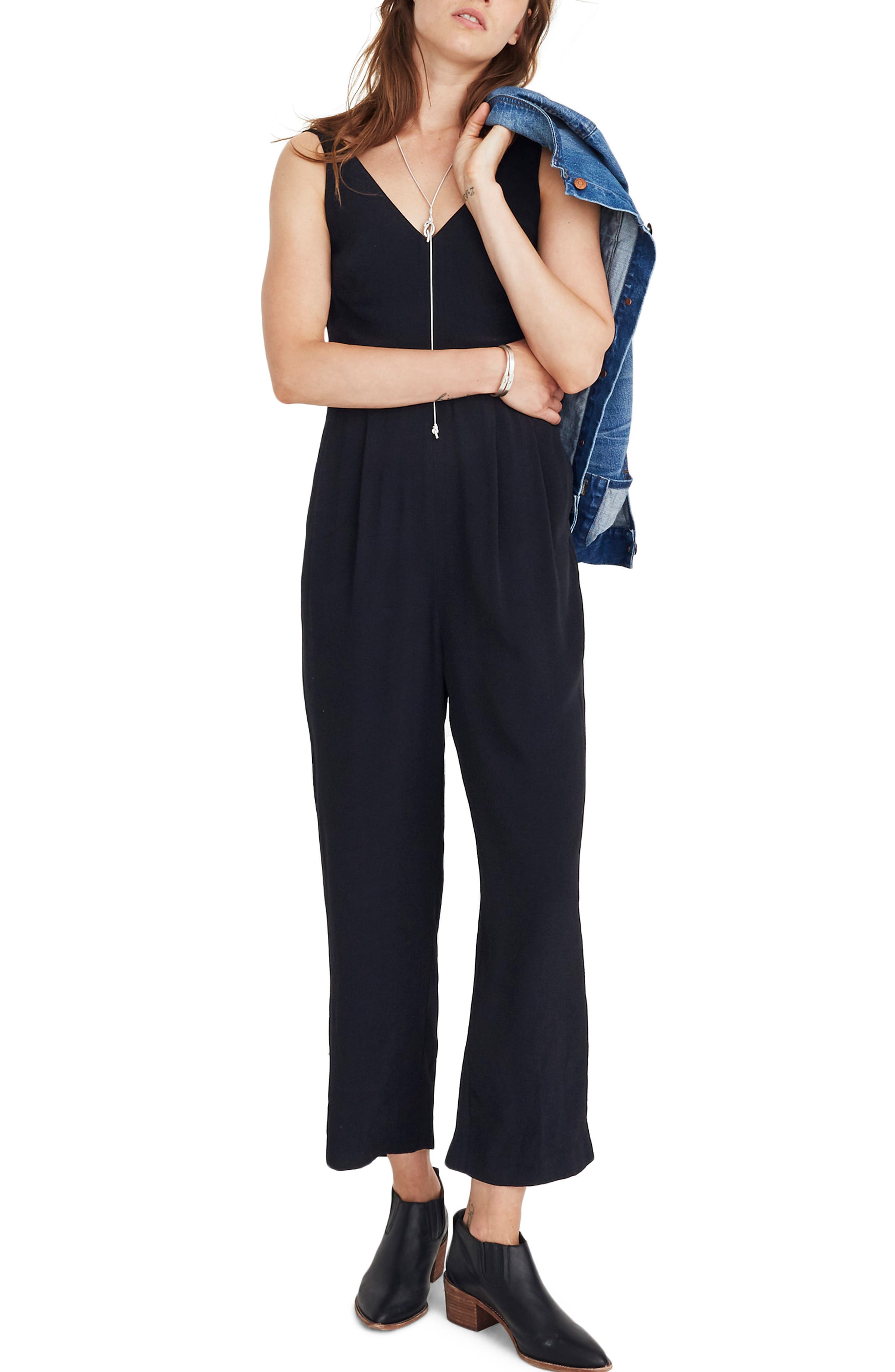 madewell v neck jumpsuit