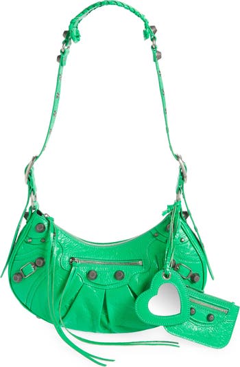 Balenciaga Women's Le Cagole Xs Leather Bag - Green - Shoulder Bags