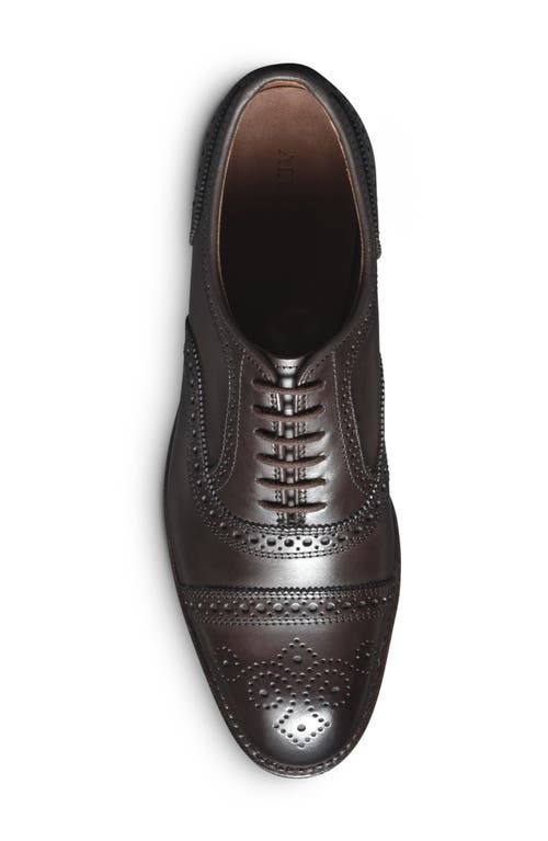 Shop Allen Edmonds Strand Cap Toe Oxford In Espresso