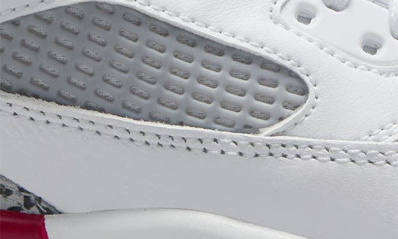 Shop Jordan Kids' Spizike Low Sneaker In White/ Red/ Grey/ Anthracite
