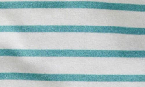 Shop Mini Boden Kids' Stripe Graphic T-shirt In Ivory/aqua Sea Pineapple