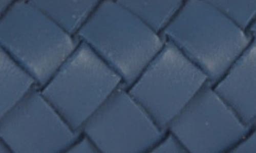Bey-berk Woven Leather Picture Frame In Navy