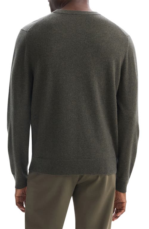 Shop Theory Hilles Cashmere Sweater In Hunter Green Melange