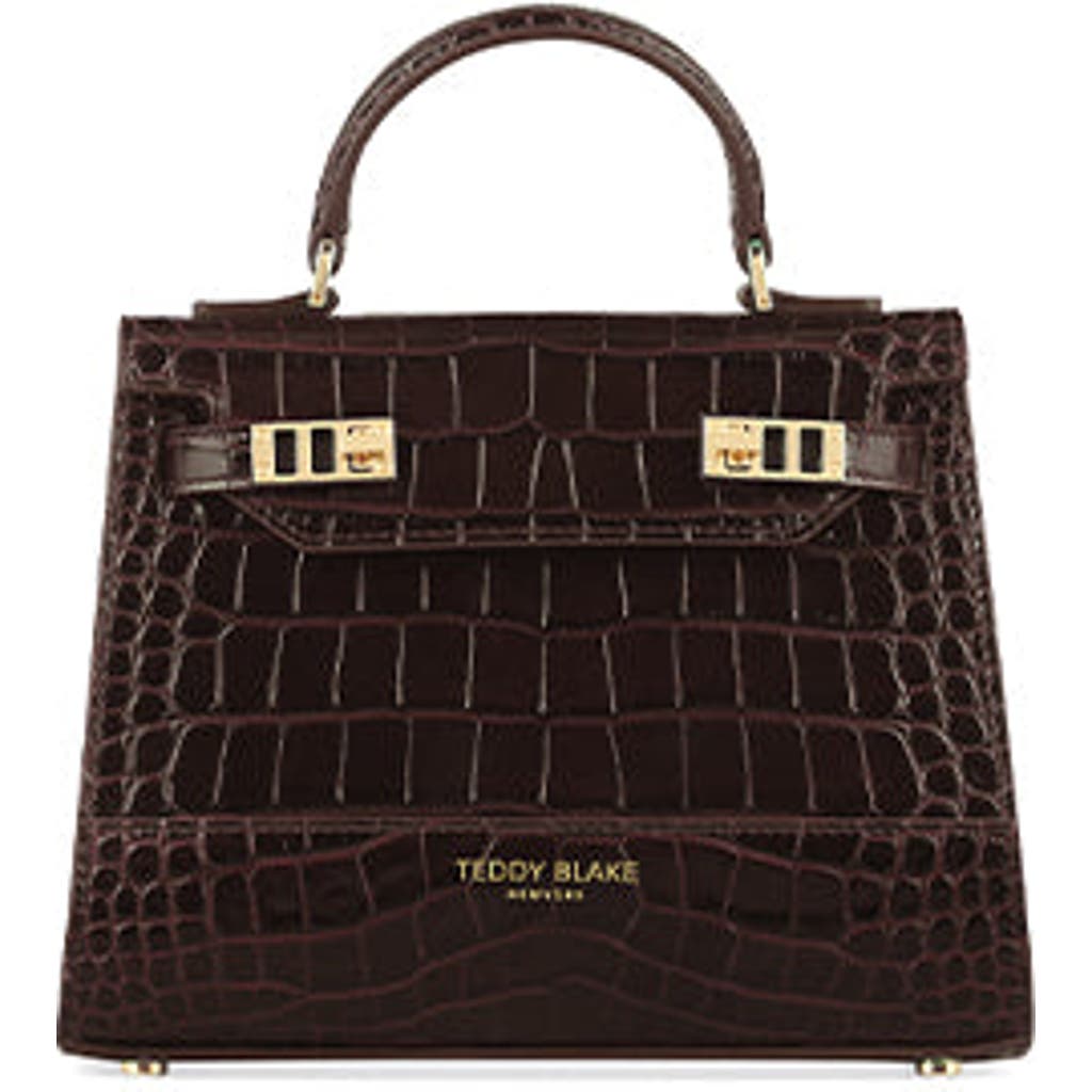 Teddy Blake Kim Croco 9" In Croco Dark Brown