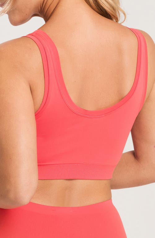 Shop Hanro Touch Feeling Padded Sports Bra In Juicy Melon