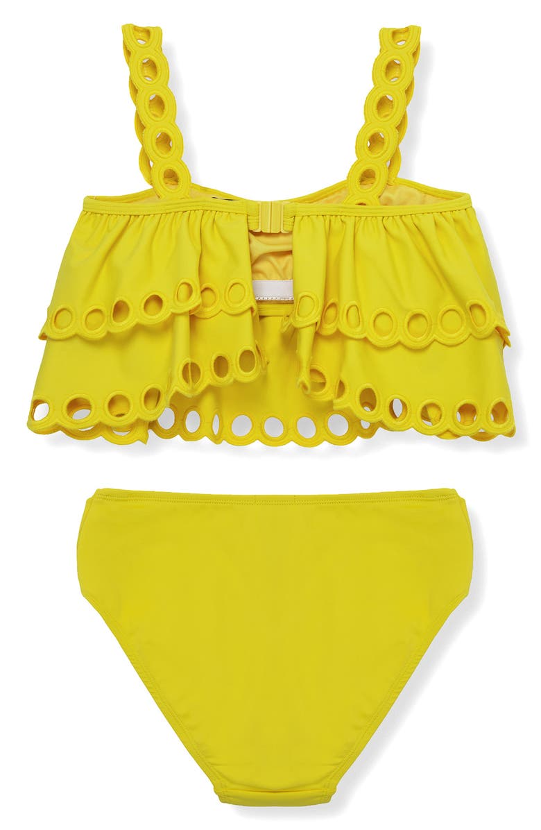 Habitual Kids Kids' Eyelet Scallop Two-Piece Swimsuit | Nordstrom