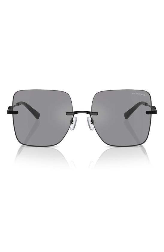 Michael Kors Quebec 55mm Square Sunglasses In Black