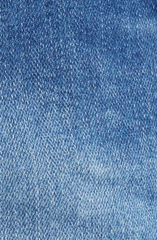 Wit & Wisdom 'ab'solution Patch Pocket High Waist Denim Shorts In Mid Blue