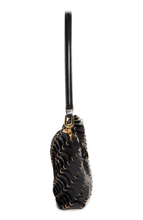 Shop Rabanne Paco Calfskin Shoulder Bag In Black