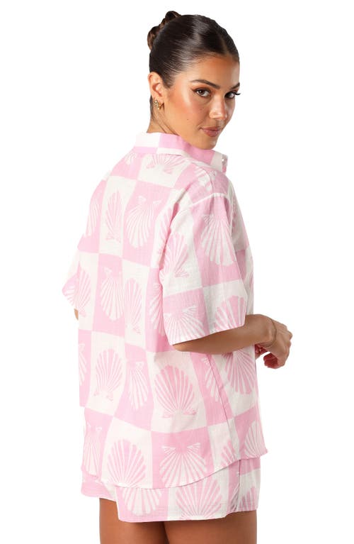 Petal And Pup Petal & Pup Harvey Cotton Button-up Shirt & Shorts Set In Multi