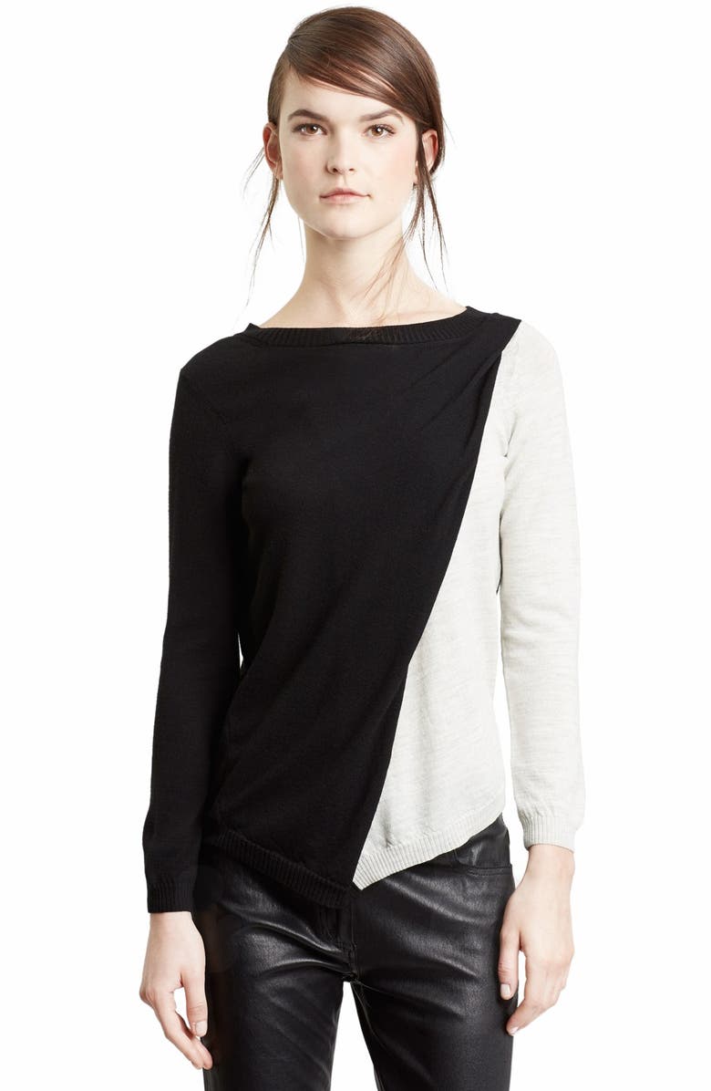 Ann Demeulemeester Two Tone Wool Sweater | Nordstrom