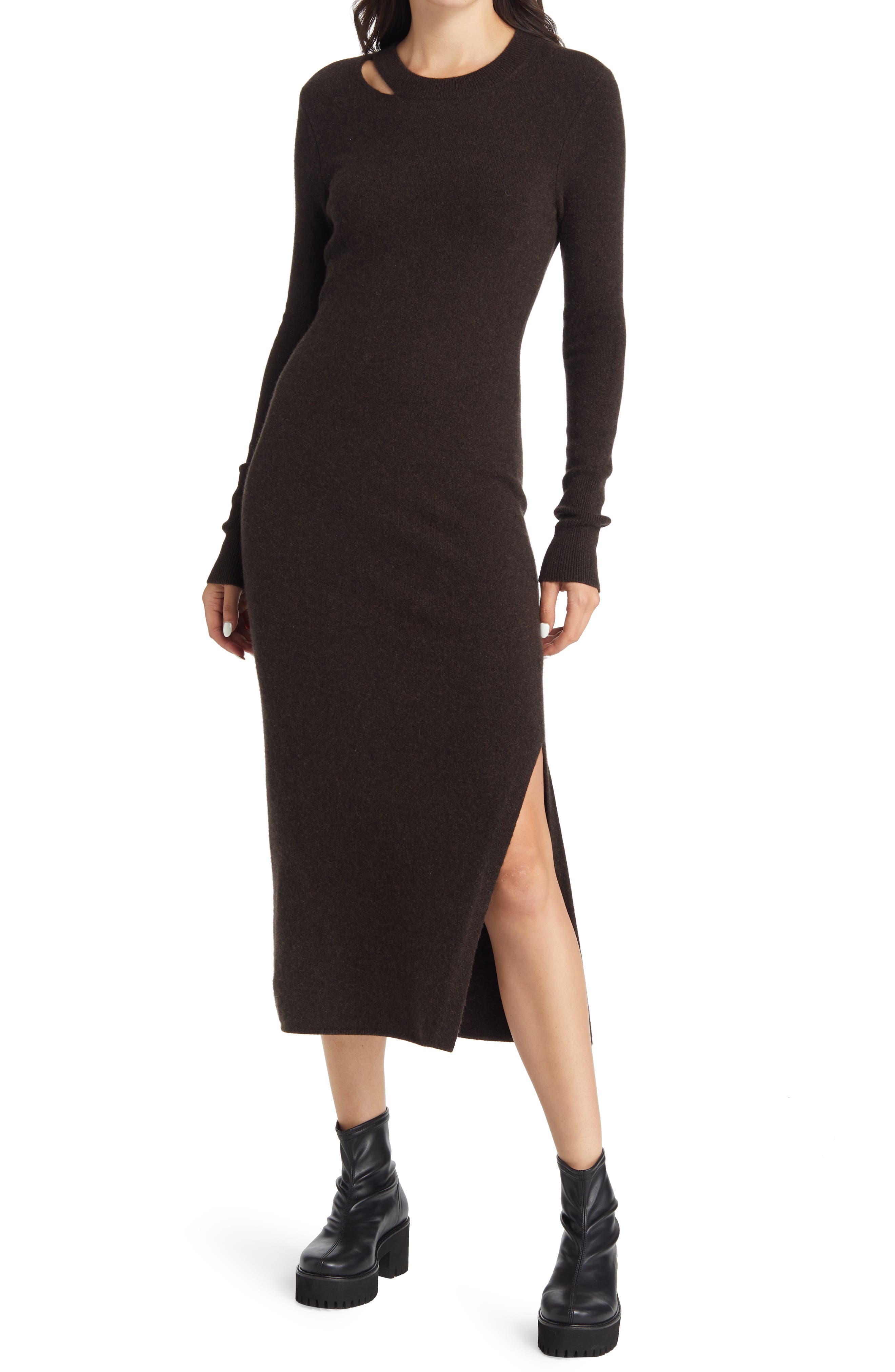 Frame Cut Out Midi Dress | Americano | Size Xs