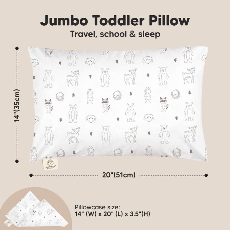 Shop Keababies Jumbo Toddler Pillow With Pillowcase In Keafriends