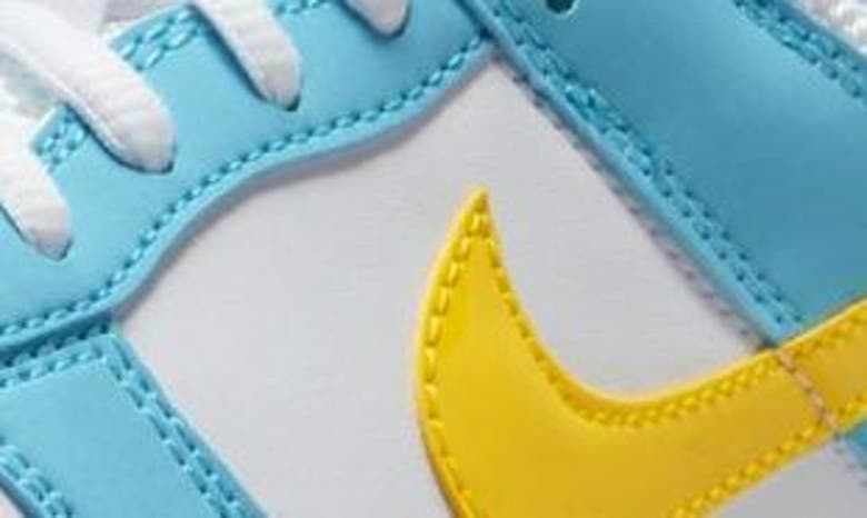 Nike 'dunk Low' Sneaker In Blue Chill/ Yellow/ White