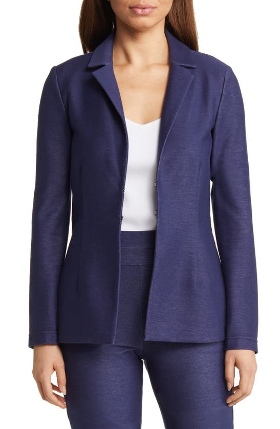 Capsule 121 The Bellatrix Stretch Cotton Jacket In Medium Blue Wash