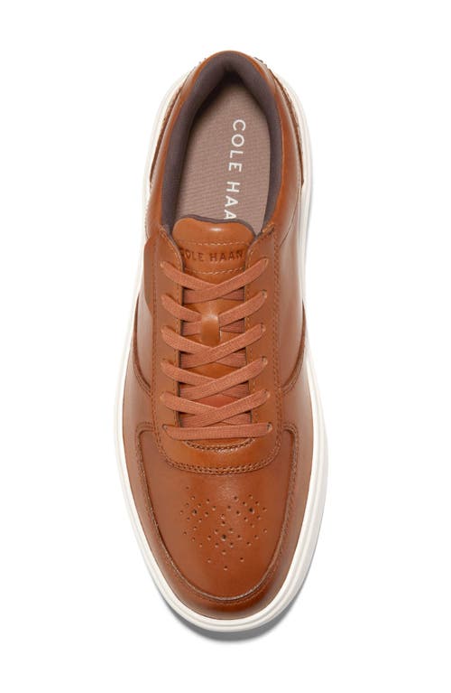 Shop Cole Haan Grand Crosscourt Transition Sneaker In British Tan/ivory