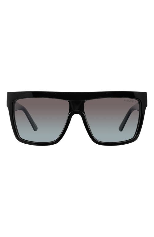 Melania 58mm Gradient Shield Sunglasses in Black 1