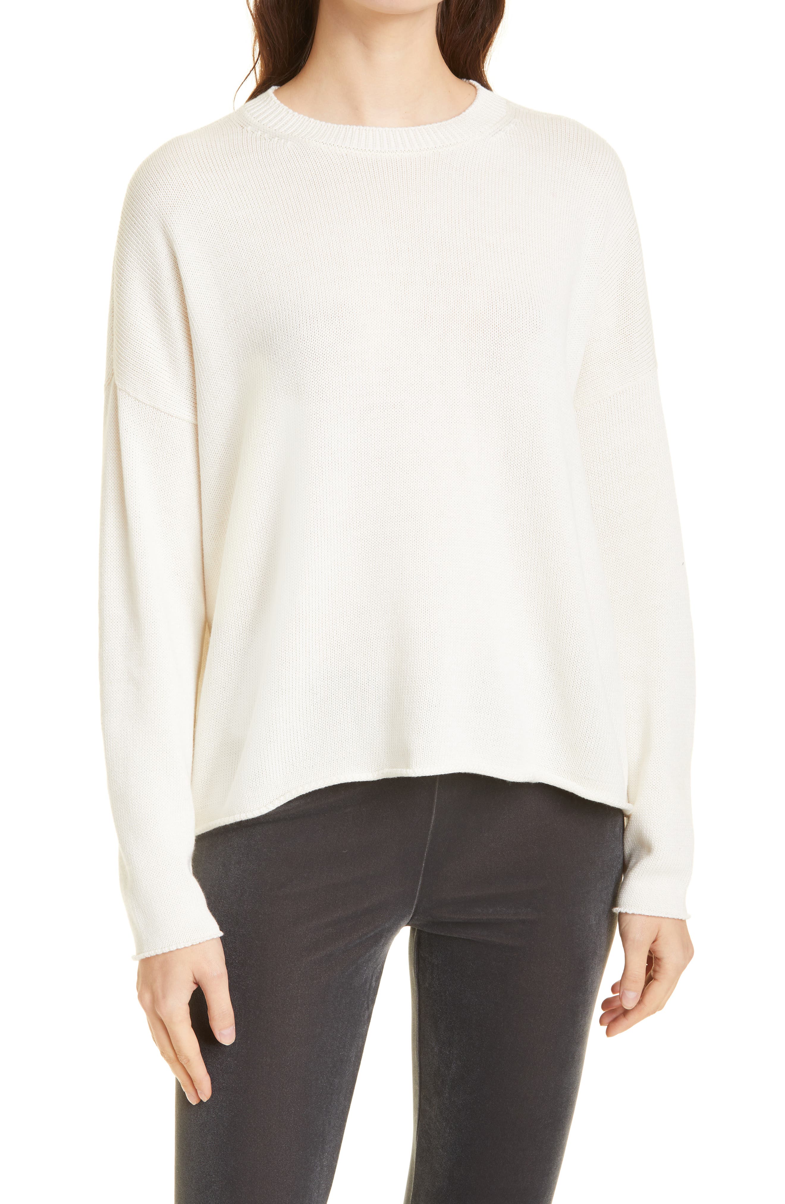 eileen fisher white sweater