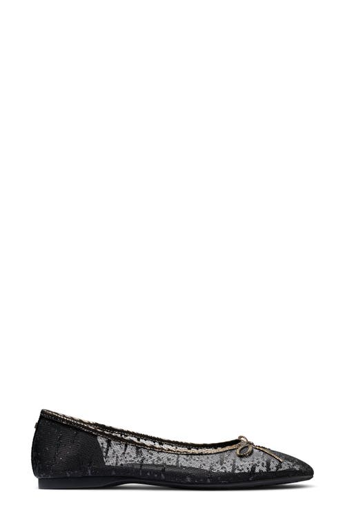 BIRDIES BIRDIES SONGBIRD METALLIC MESH BALLET FLAT
