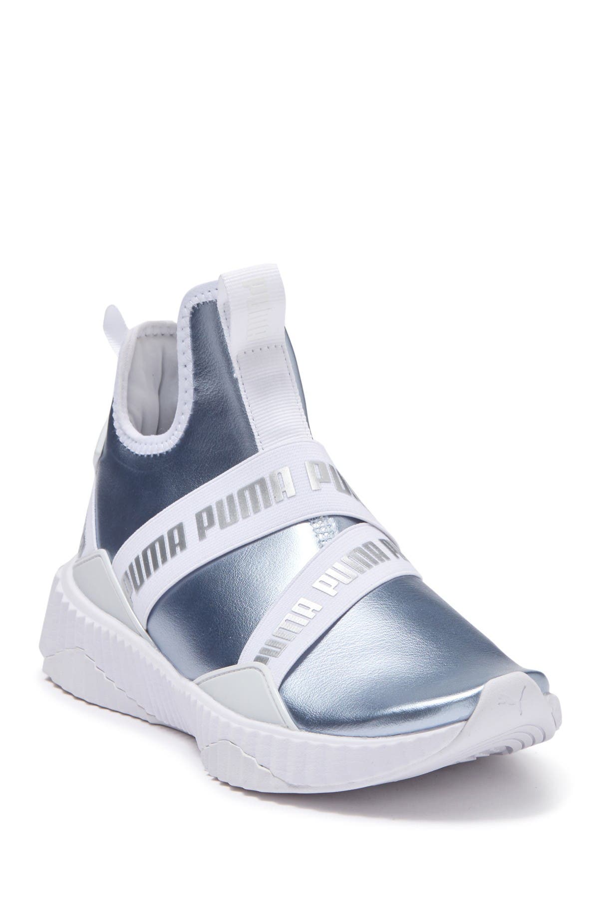 defy mid metallic women's training shoes