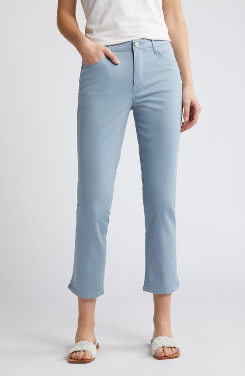 'Ab'Solution High Waist Slim Straight Ankle Pants in Light Blue