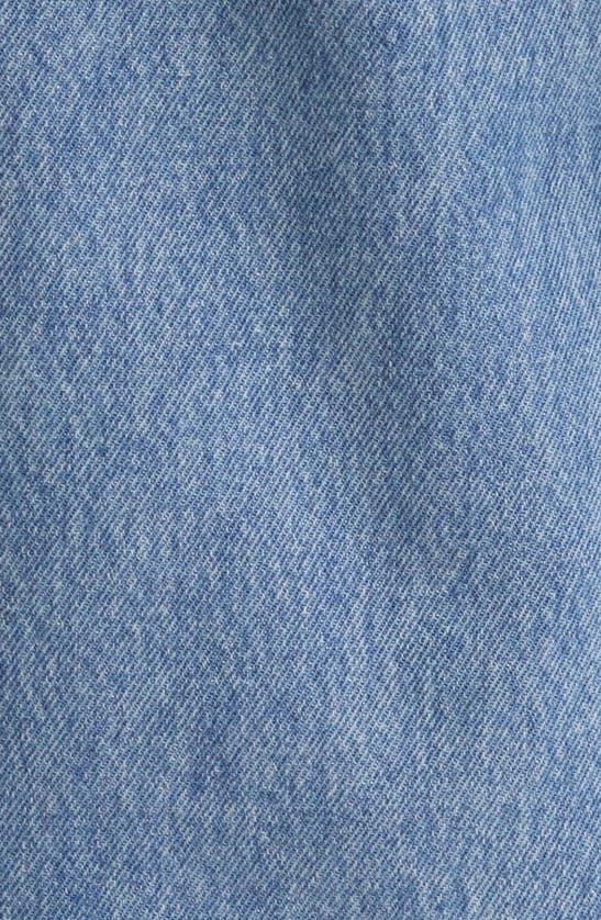 Shop Hidden Jeans Baggy Denim Cargo Shorts In Medium Wash