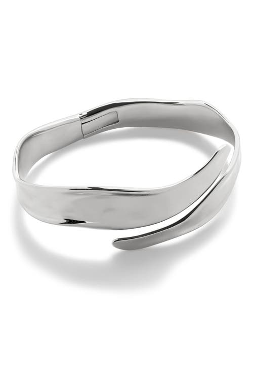 The Wave Cuff Bracelet in Sterling Silver