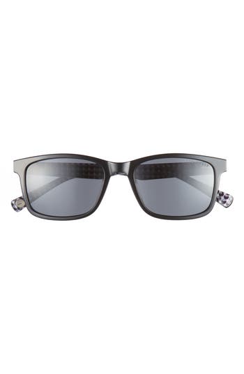 Ted Baker London 54mm Polarized Square Sunglasses In Black