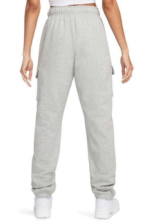 Nike Oversize Fleece Cargo Sweatpants In Gray