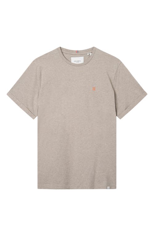 Les Deux Nørregaard T-Shirt in Sand Melange/Orange